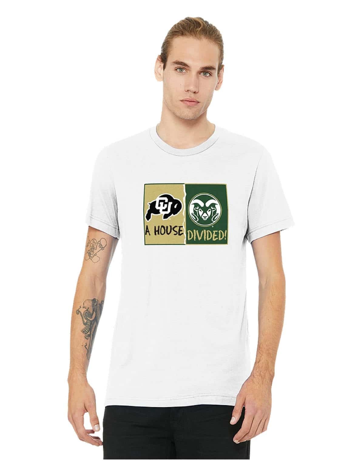CSU Vs Cu White House Divided T-Shirt (XL), image size:1200x1553