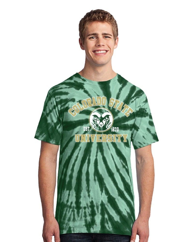 tie dye rams shirt