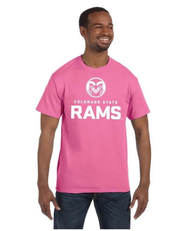 Pink rams shirt top