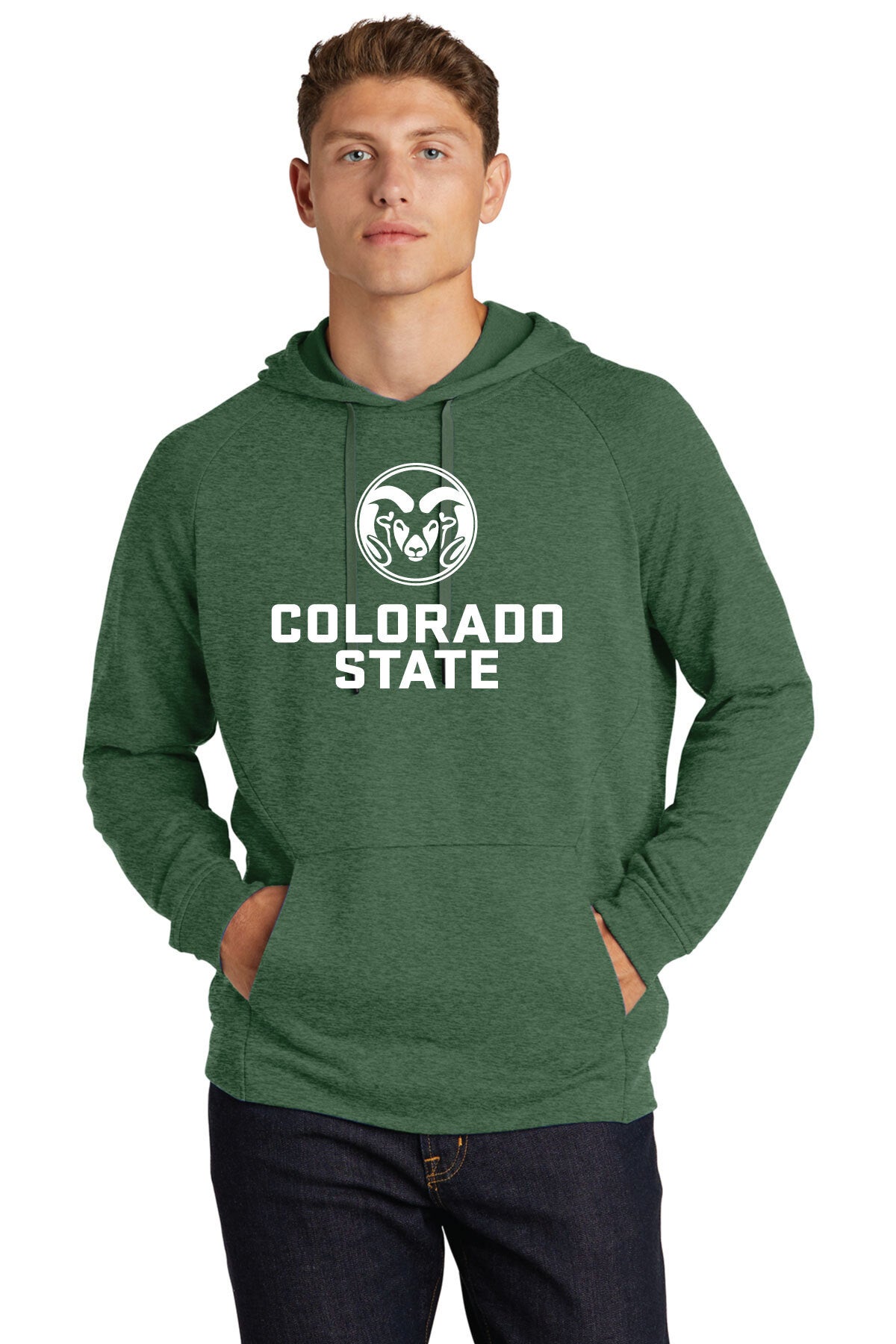 CSU Rams Lightweight Green Pullover Hoodie BT Green and Gold Shop