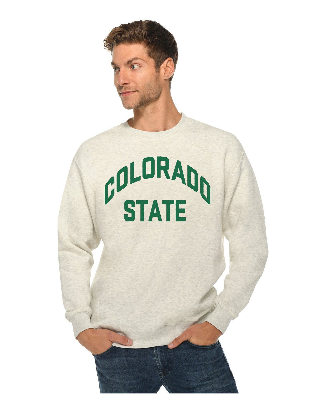 Colorado State University Rams Primary Logo Heavy Blend Hoodie - Fores