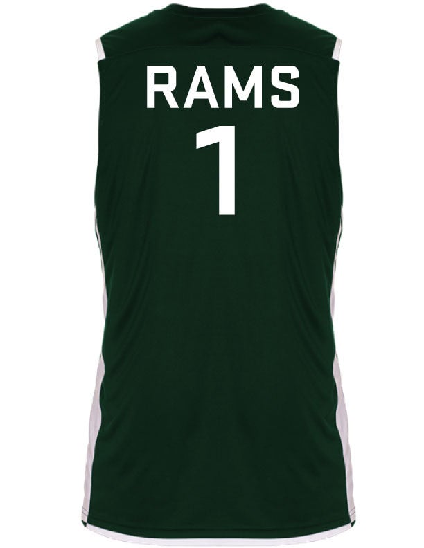 CSU Rams Reversible Green/White Basketball Jersey