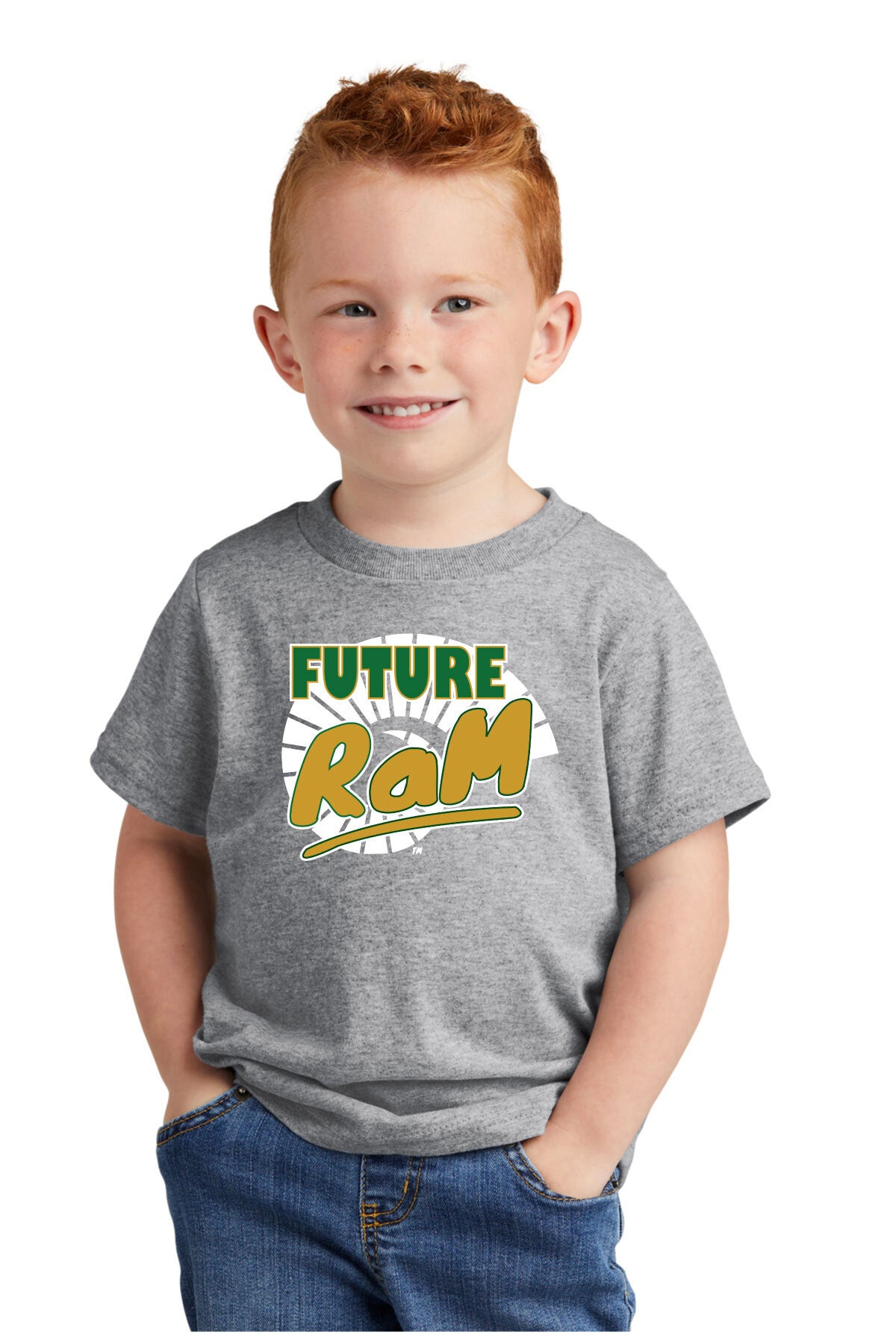 CSU Future Rams Kids Gray T shirt BT Green and Gold Shop